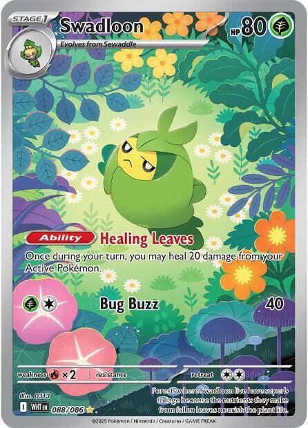 2025 Pokemon SV: White Flare Swadloon - 088/086 Illustration Rare