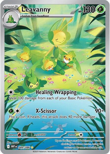 2025 Pokemon SV: White Flare Leavanny - 089/086 Illustration Rare