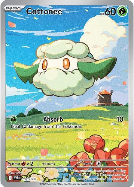 2025 Pokemon SV: White Flare Cottonee - 090/086 Illustration Rare