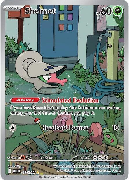 2025 Pokemon SV: White Flare Shelmet - 093/086 Illustration Rare