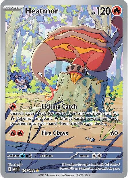 2025 Pokemon SV: White Flare Heatmor - 104/086 Illustration Rare