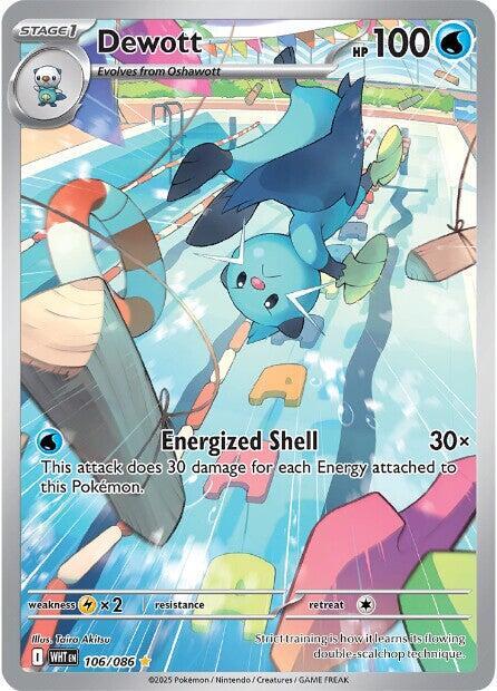 2025 Pokemon SV: White Flare Dewott - 106/086 Illustration Rare