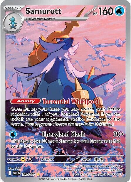 2025 Pokemon SV: White Flare Samurott - 107/086 Illustration Rare
