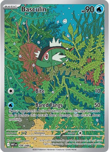 2025 Pokemon SV: White Flare Basculin - 108/086 Illustration Rare