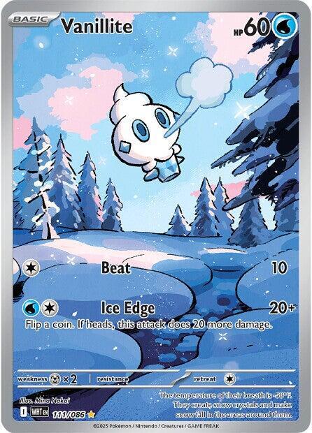 2025 Pokemon SV: White Flare Vanillite - 111/086 Illustration Rare