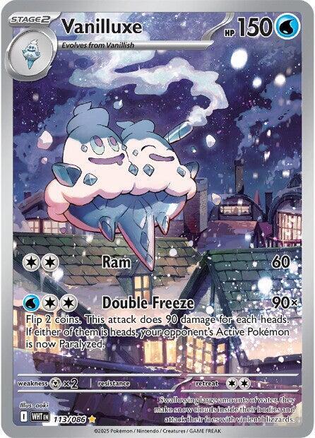 2025 Pokemon SV: White Flare Vanilluxe - 113/086 Illustration Rare