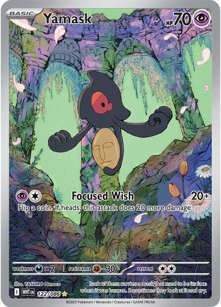 2025 Pokemon SV: White Flare Yamask - 122/086 Illustration Rare