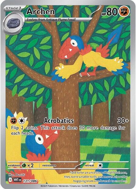 2025 Pokemon SV: White Flare Archen - 131/086 Illustration Rare