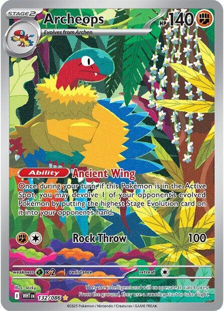 2025 Pokemon SV: White Flare Archeops - 132/086 Illustration Rare