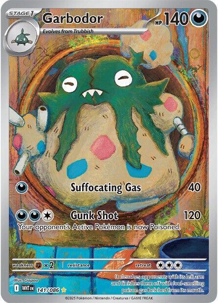 2025 Pokemon SV: White Flare Garbodor - 141/086 Illustration Rare