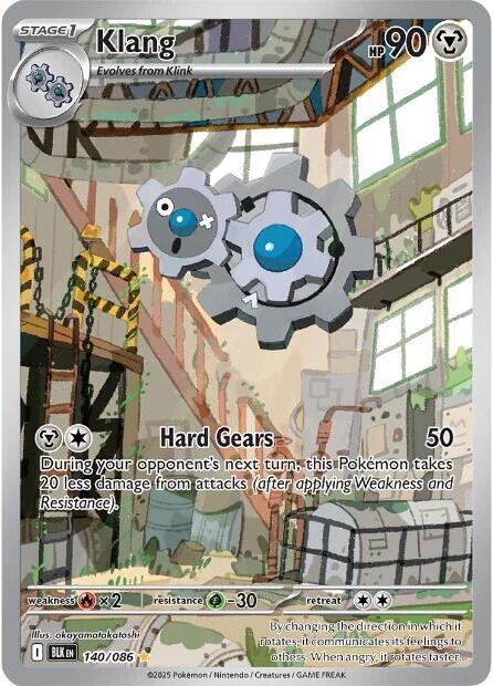 2025 Pokemon SV: Black Bolt Klang - 140/086 Illustration Rare