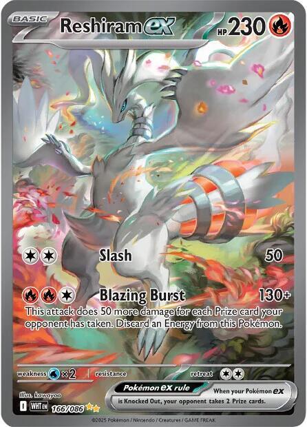 2025 Pokemon SV: White Flare Reshiram ex - 166/086 Special Illustration Rare