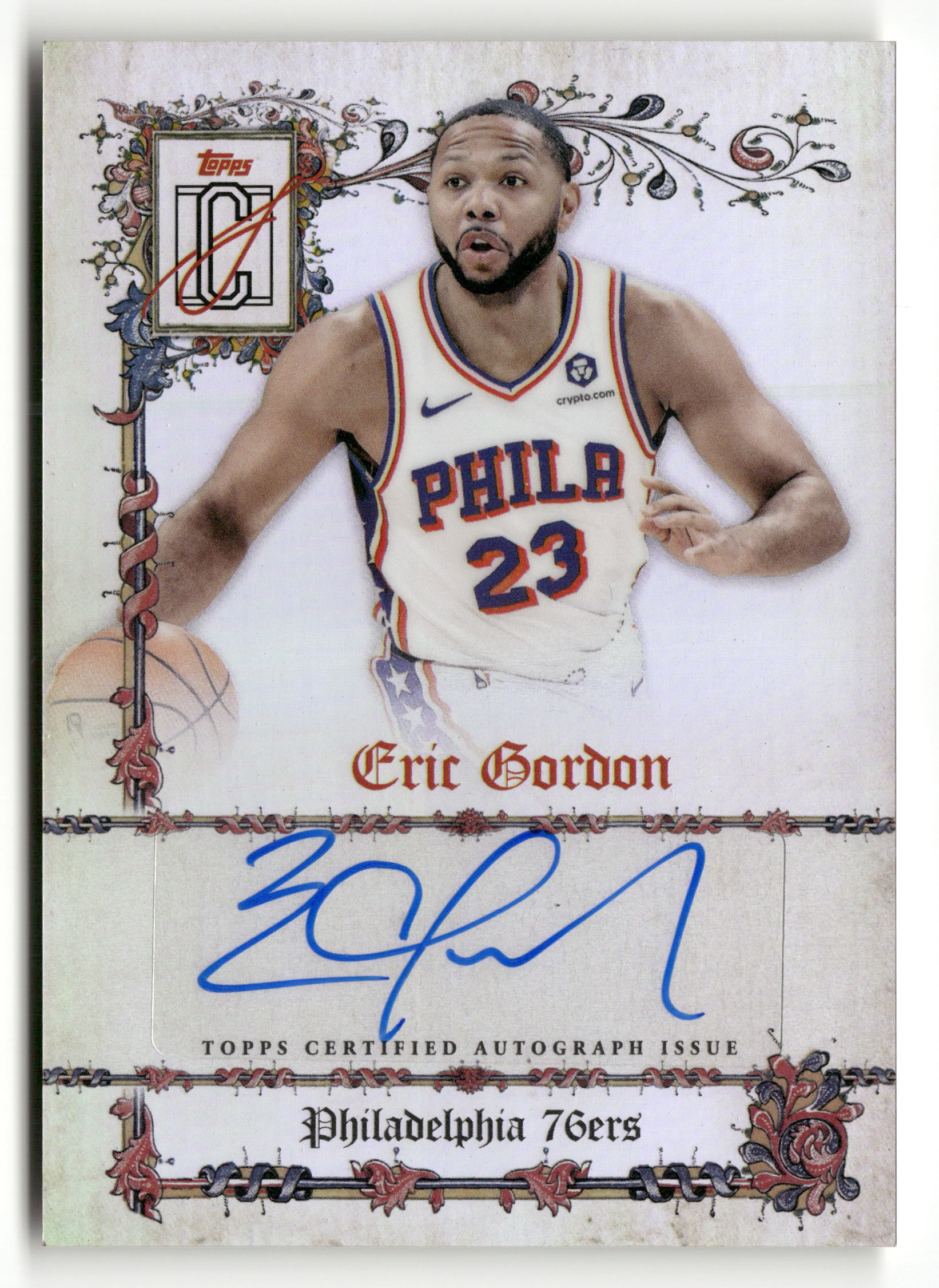 2025-26 Topps Signature Class #MS-EG Eric Gordon Manuscripts