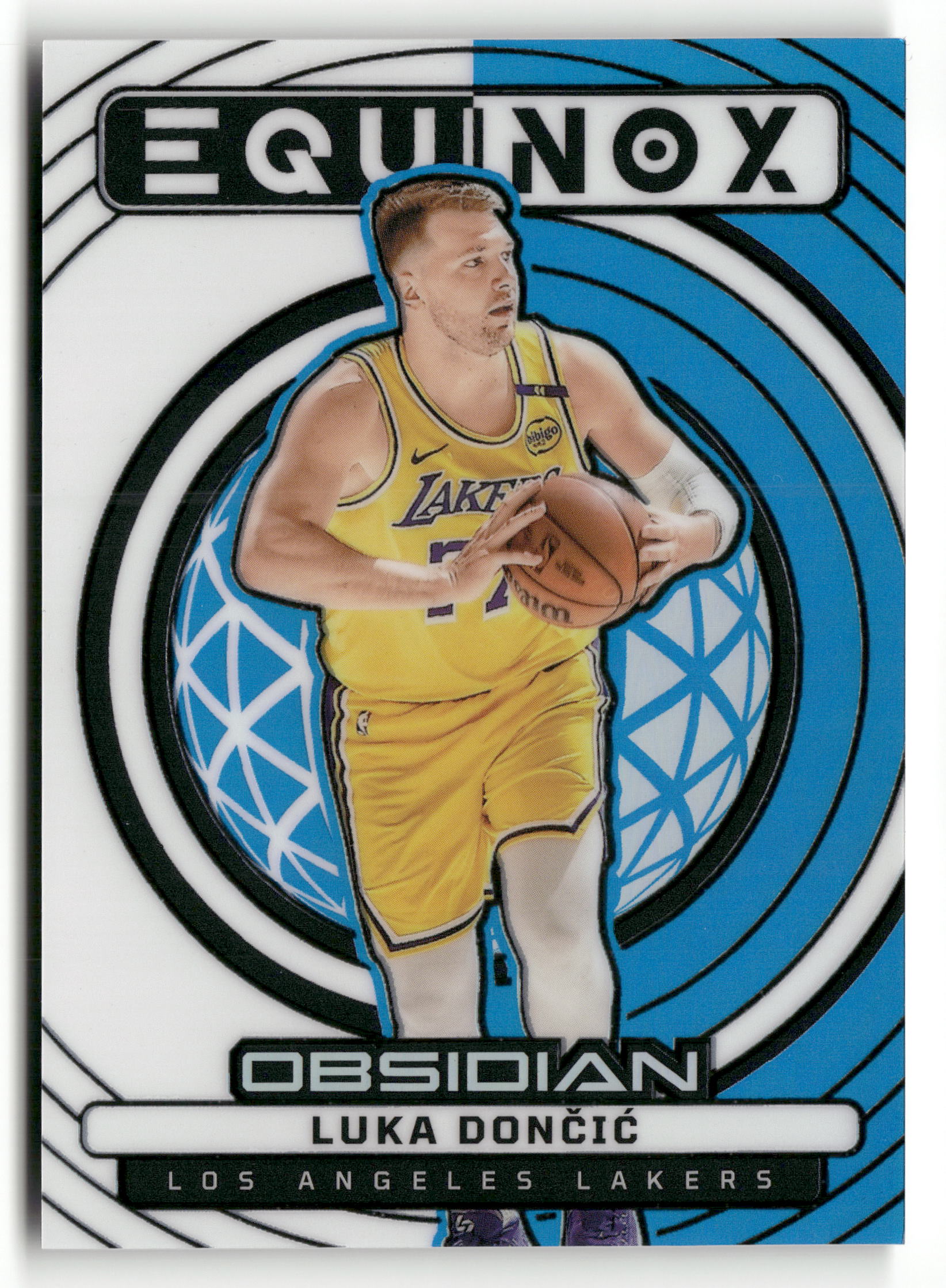 2024-25 Panini Obsidian #23 Luka Doncic Equinox Electric Etch Fire and Ice #/30