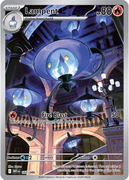 2025 Pokemon SV: White Flare Lampent - 102/086 Illustration Rare