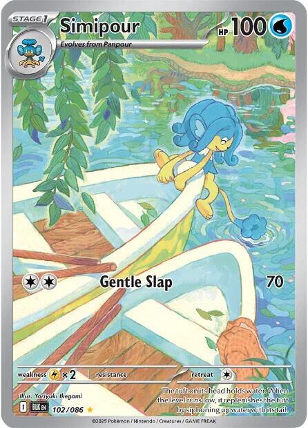 2025 Pokemon SV: Black Bolt Simipour - 102/086 Illustration Rare