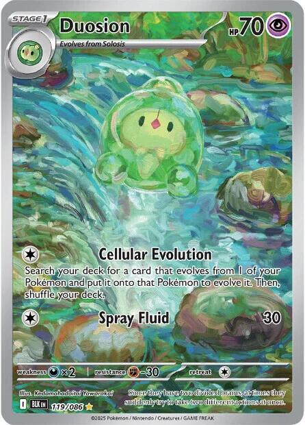 2025 Pokemon SV: Black Bolt Duosion - 119/086 Illustration Rare