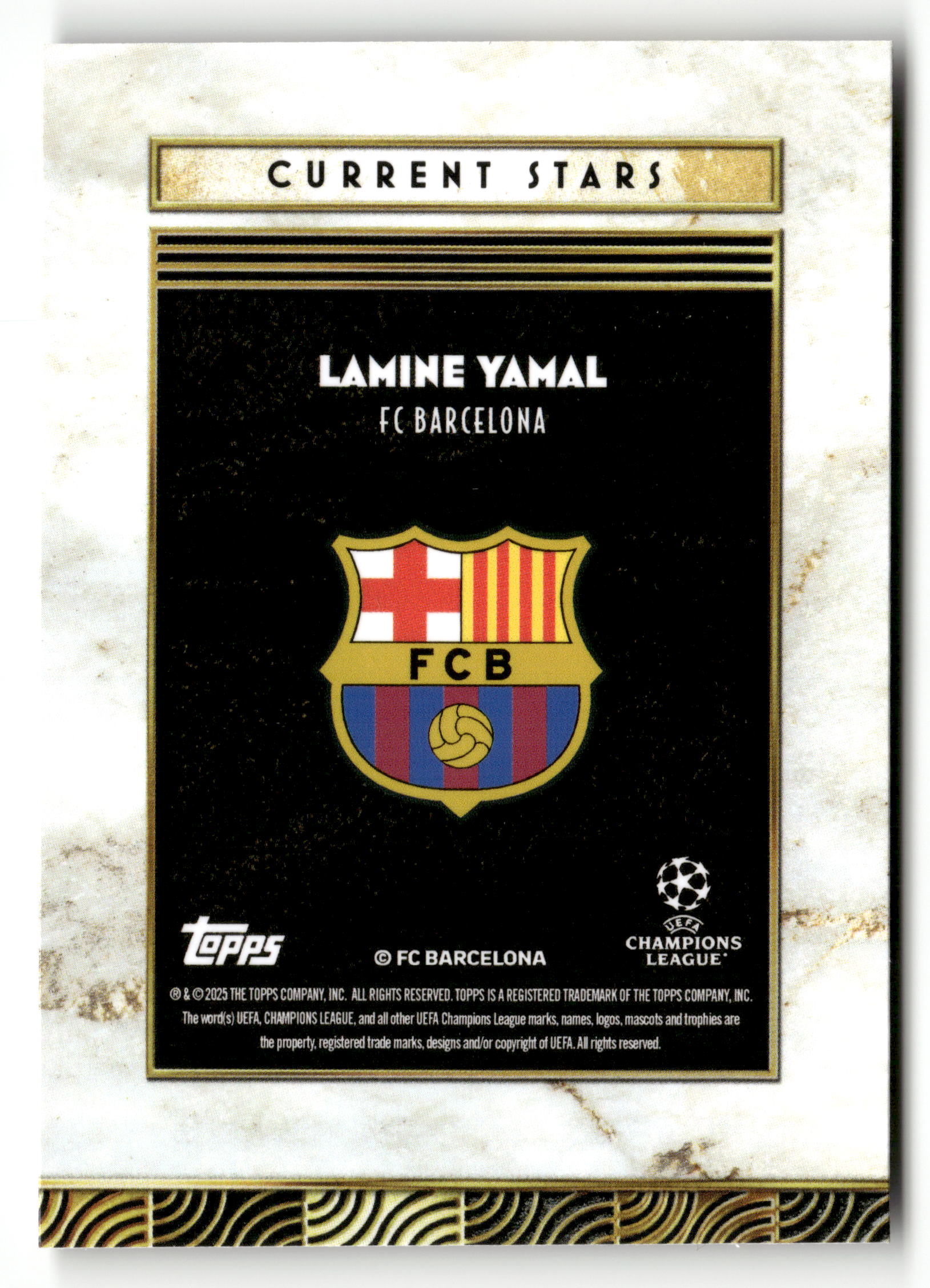 2024-25 Topps Deco UEFA Club Competitions #NNO Lamine Yamal Current Stars