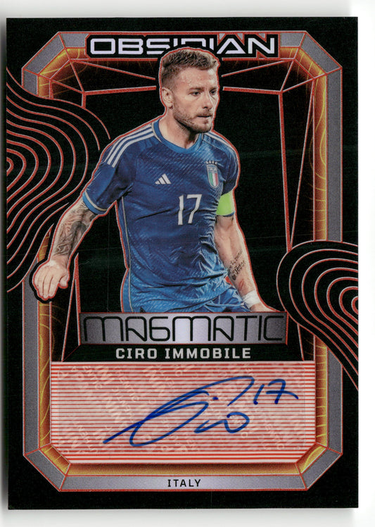 2024-25 Panini Obsidian #MS-CI Ciro Immobile Magmatic Signatures Orange #/75