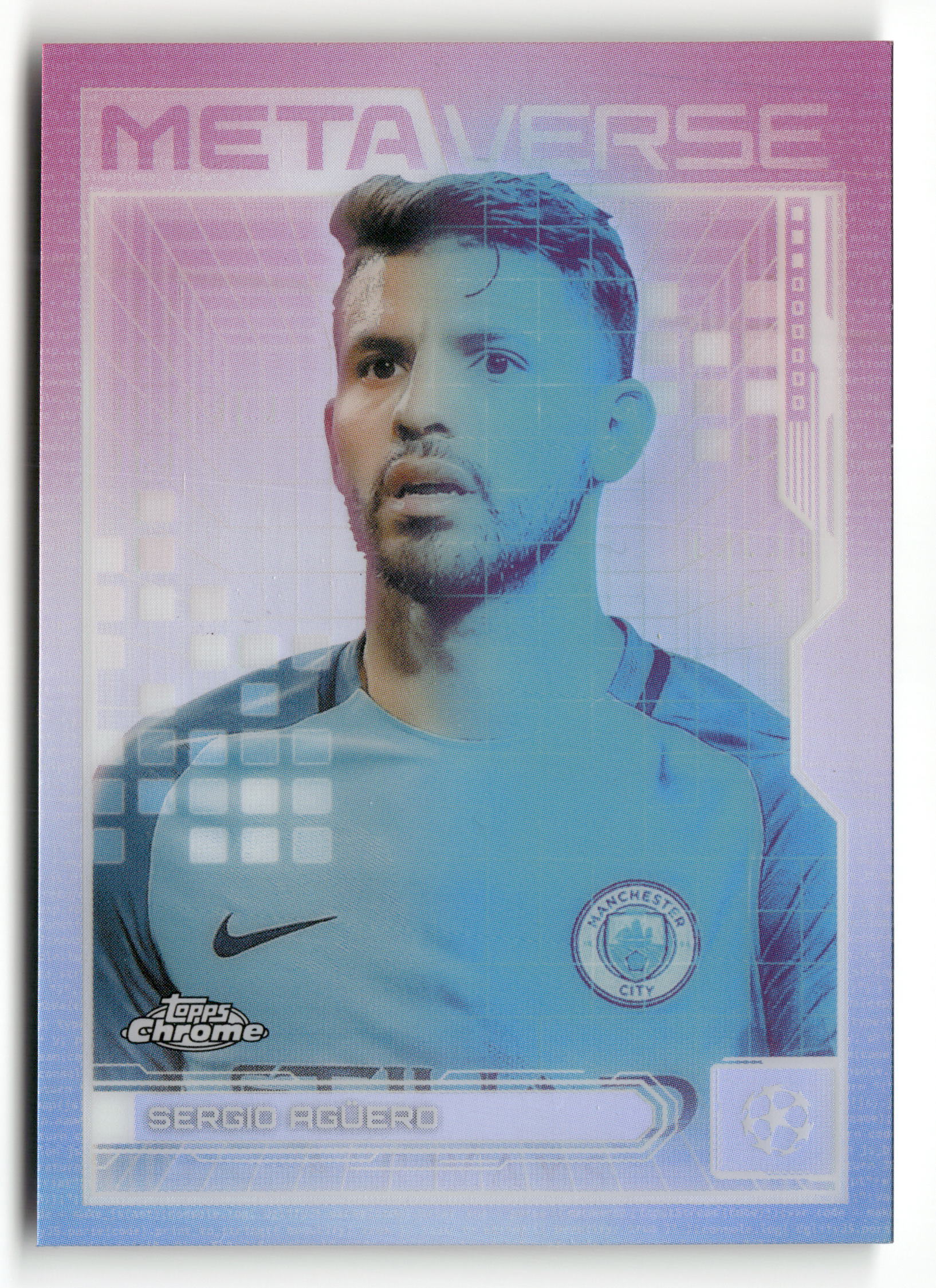 2025-26 Topps Chrome UEFA Club Competitions #MV-7 Sergio Agüero Metaverse