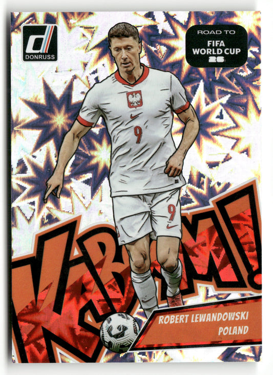 2025-26 Donruss Road to FIFA World Cup #15 Robert Lewandowski Kaboom