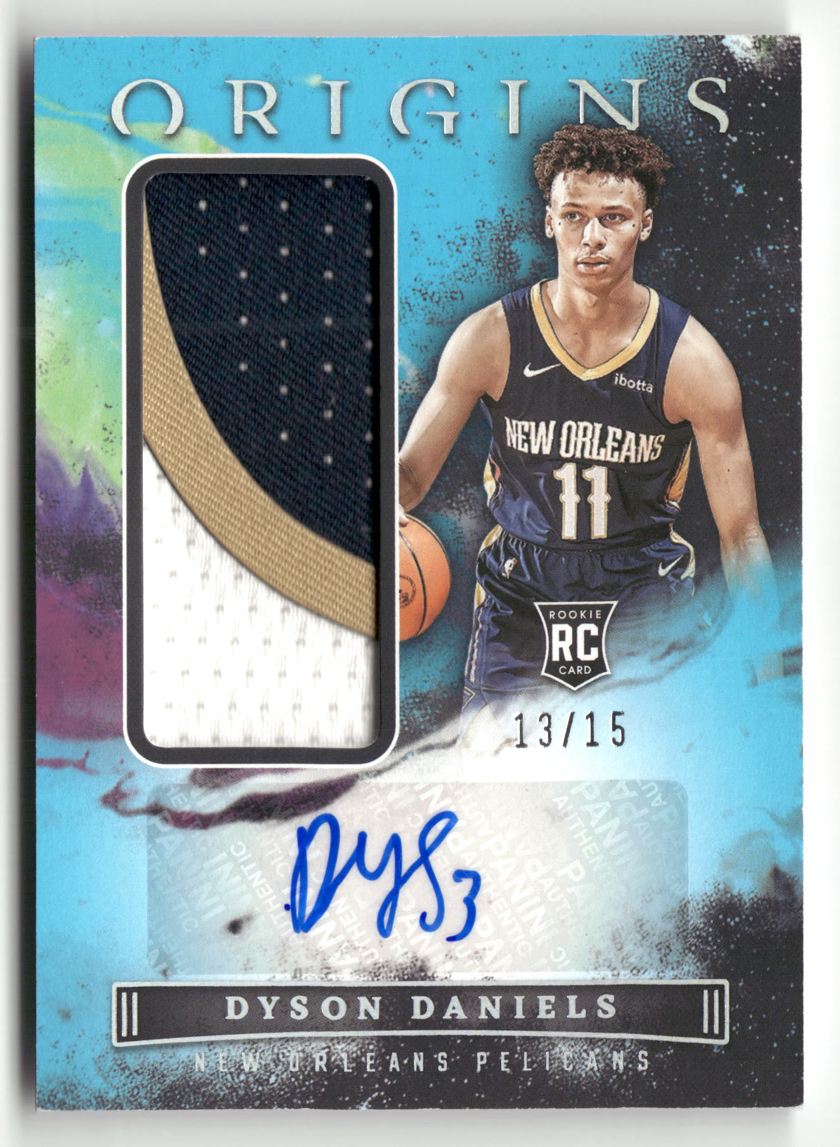 2022-23 Panini Origins #RJA-DSD Dyson Daniels Rookie Jersey Autographs