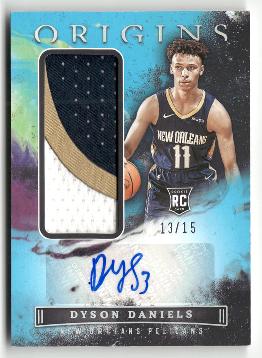 2022-23 Panini Origins #RJA-DSD Dyson Daniels Rookie Jersey Autographs