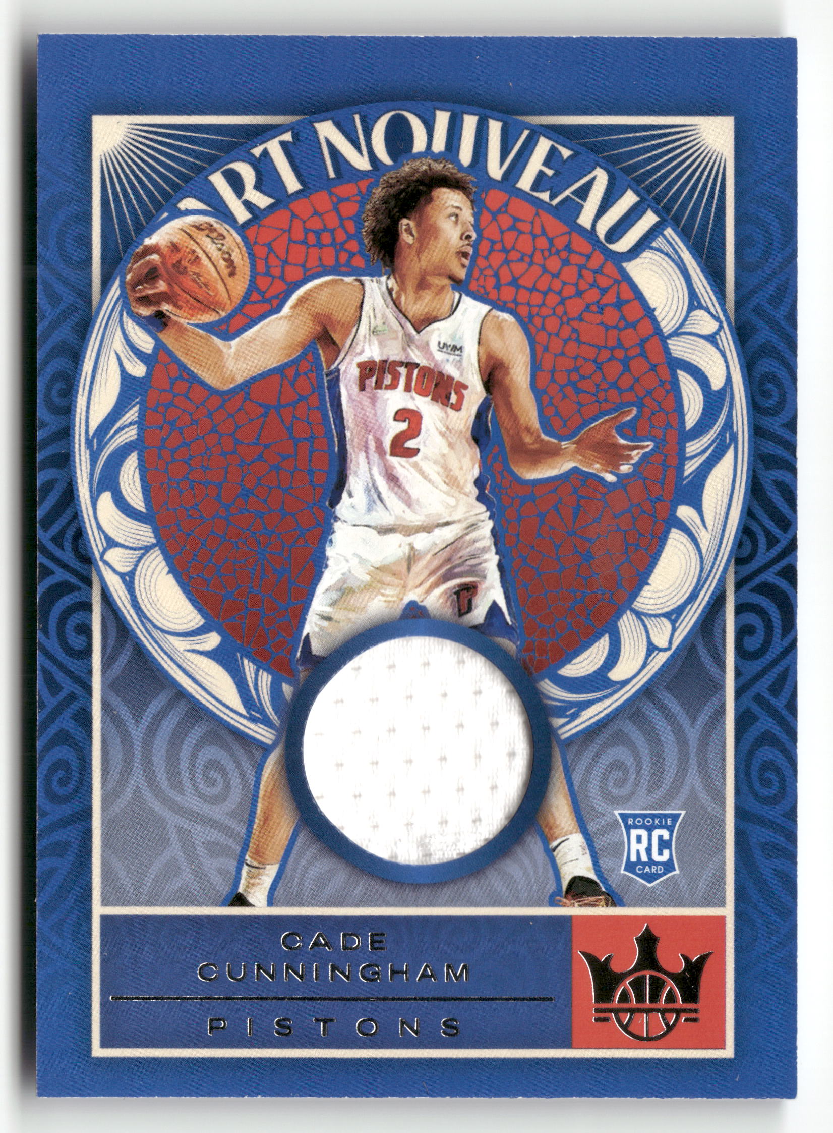 2021-22 Panini Court Kings #AN-CCA Cade Cunningham Art Nouveau