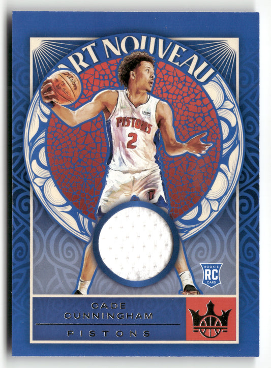2021-22 Panini Court Kings #AN-CCA Cade Cunningham Art Nouveau