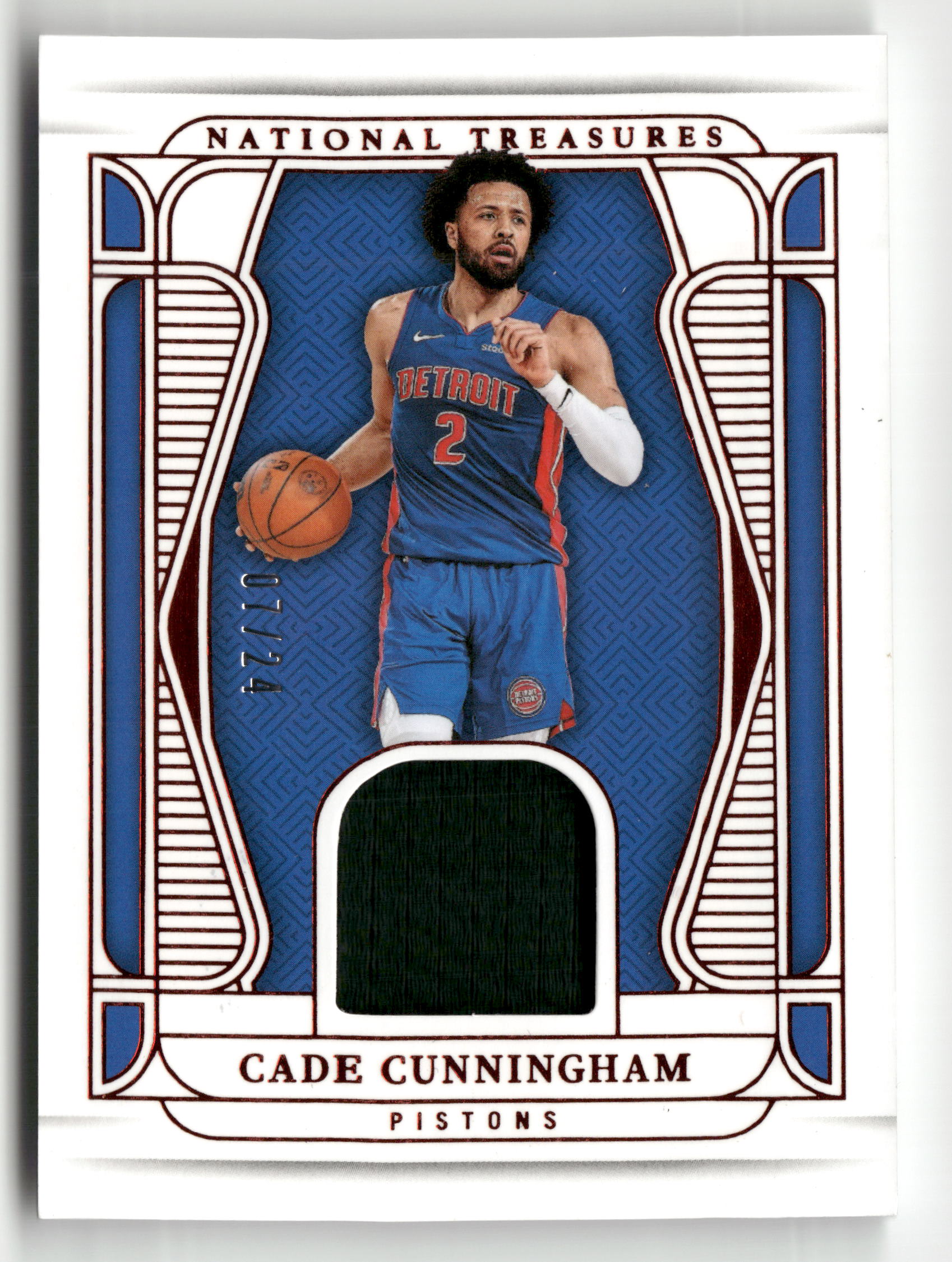 2024-25 Panini NT#MT-CAD Cade Cunningham Material Treasures International #/24