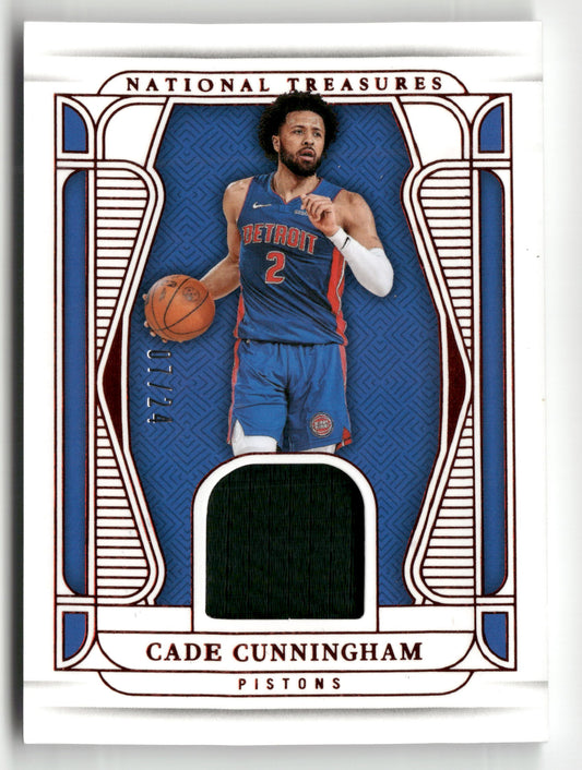 2024-25 Panini NT#MT-CAD Cade Cunningham Material Treasures International #/24