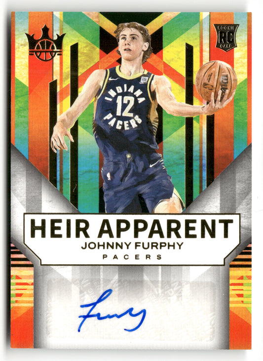 2024-25 Panini Court Kings #HA-FUR Johnny Furphy Auto Heir Apparent #/125