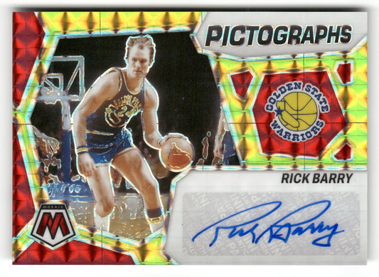 2023-24 Panini Mosaic #PM-BAR Rick Barry Pictographs Mosaic