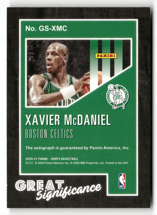 2020-21 Hoops #GS-XMC Xavier McDaniel Great SIGnificance