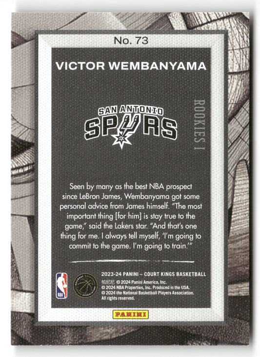 2023-24 Panini Court Kings #73 Victor Wembanyama