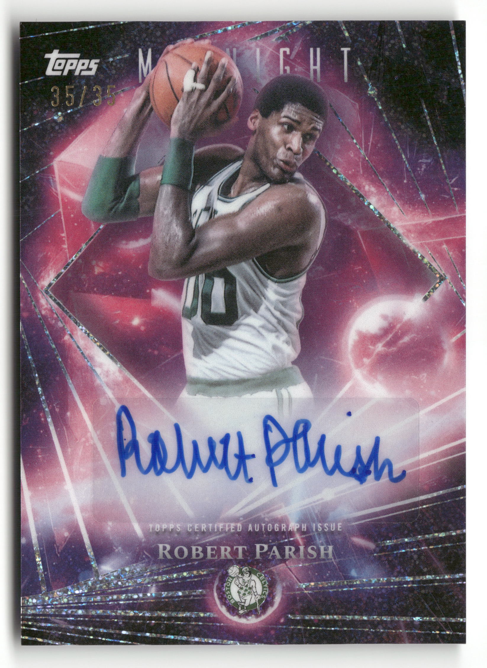 2025-26 Topps Midnight #DMA-RP Robert Parish Dark Matter Autographs Equinox #/35