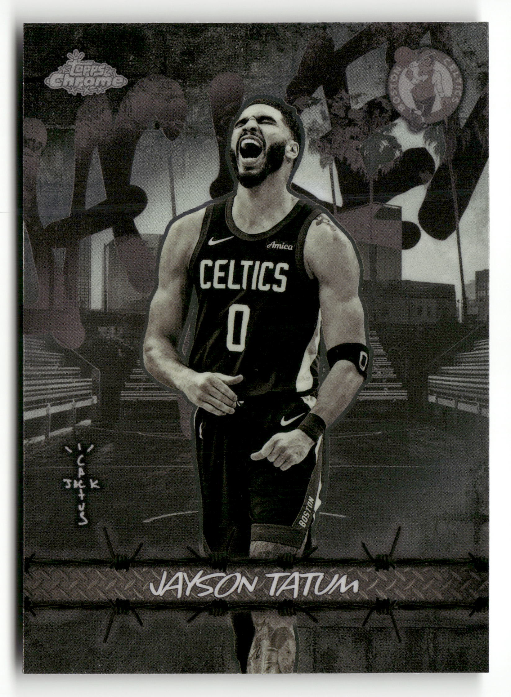 2025-26 Topps Chrome Cactus Jack #JU-11 Jayson Tatum Jacked Up