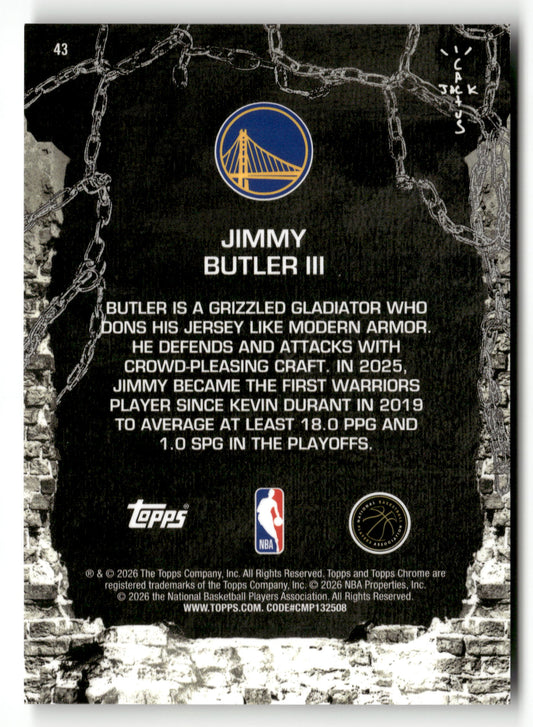 2025-26 Topps Chrome Cactus Jack #43 Jimmy Butler III /299 Speckle