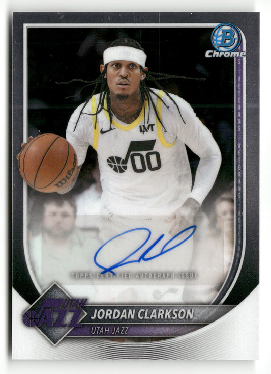 2025-26 Bowman #BCA-JC Jordan Clarkson Chrome Autographs