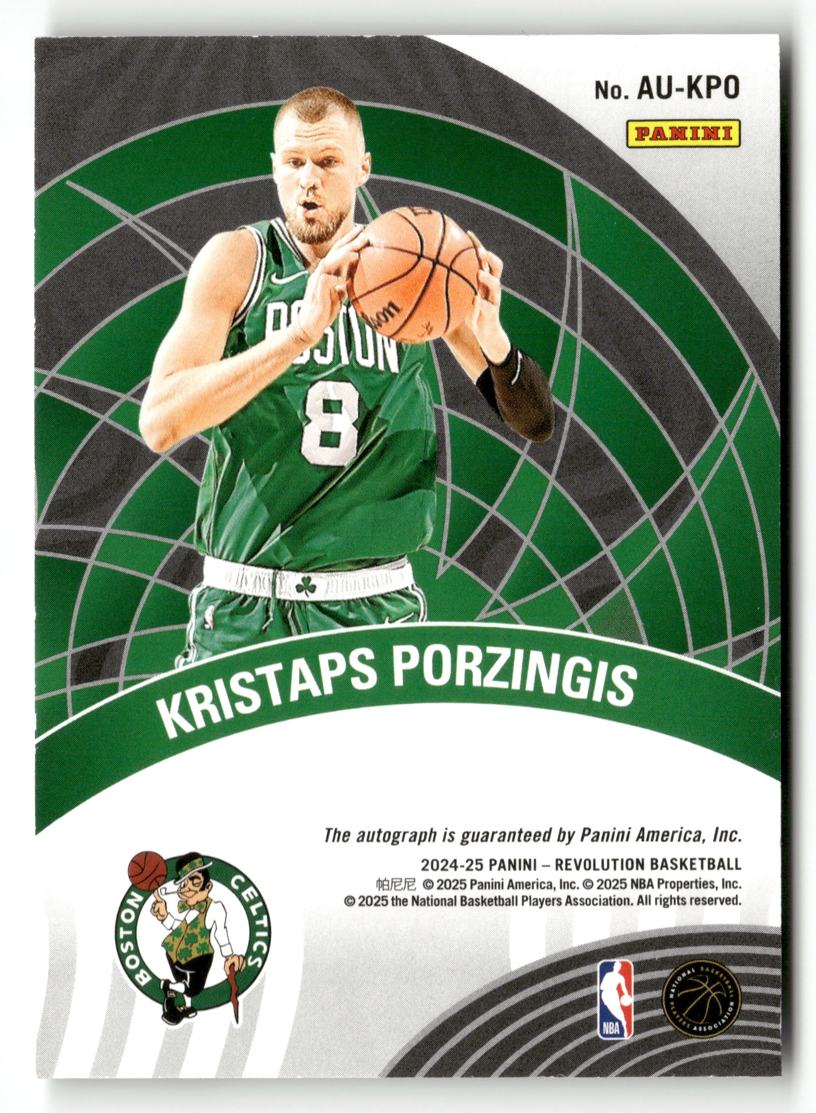 2024-25 Panini Revolution #AU-KPO Kristaps Porzingis Autographs