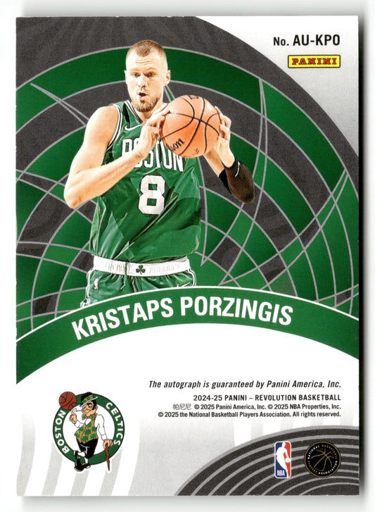 2024-25 Panini Revolution #AU-KPO Kristaps Porzingis Autographs