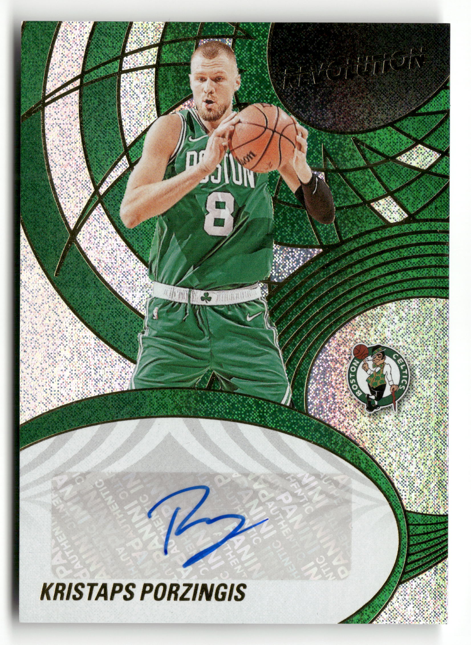 2024-25 Panini Revolution #AU-KPO Kristaps Porzingis Autographs