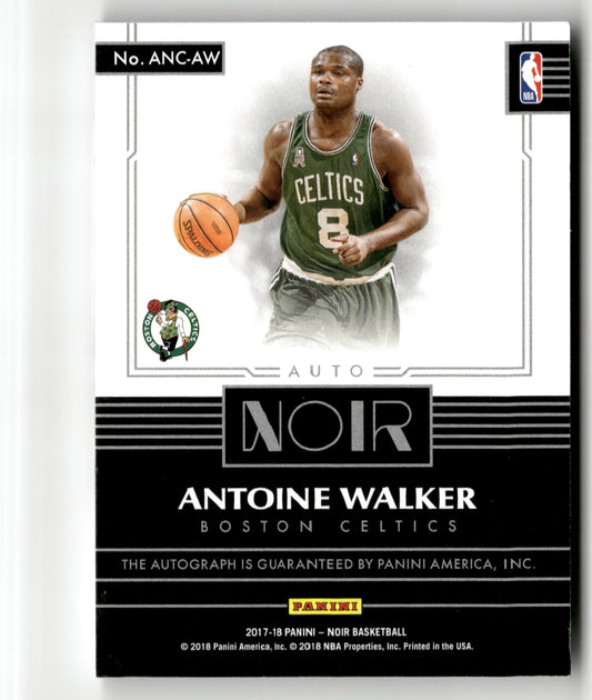 2017-18 Panini Noir #ANC-AW Antoine Walker Auto Noir Color #/99