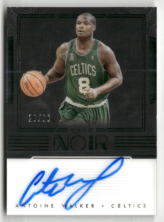 2017-18 Panini Noir #ANC-AW Antoine Walker Auto Noir Color #/99
