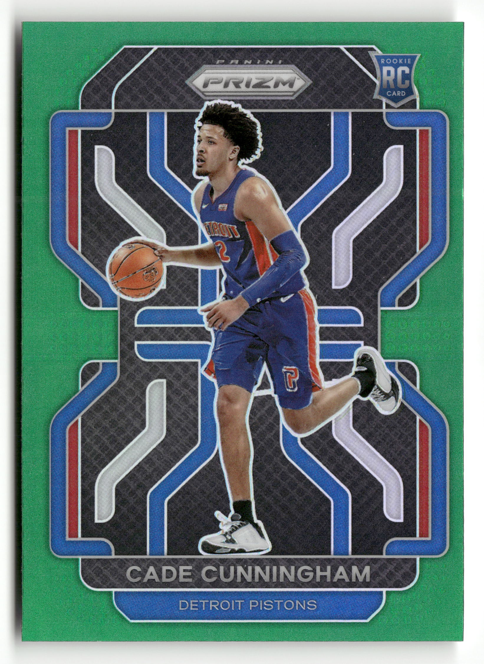 2021-22 Panini Prizm #282 Cade Cunningham Green Prizm