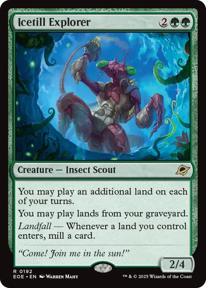 MTG Edge of Eternities 192 Icetill Explorer R NM Foil