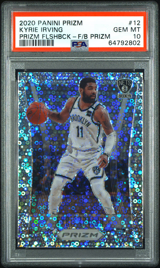 2020 Panini Prizm Flashback #12 Kyrie Irving Prizm Flshbck-F/B Prizm PSA 10