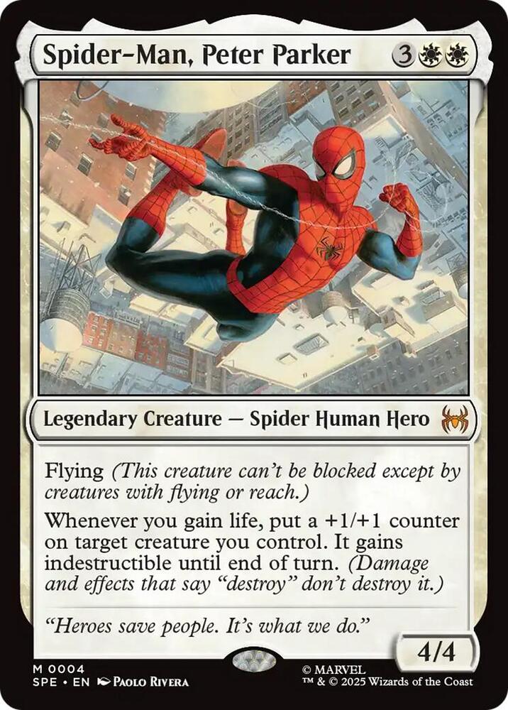 MTG Marvel's Spider-Man: Eternal-Legal 4 Spider-Man, Peter Parker M NM Foil