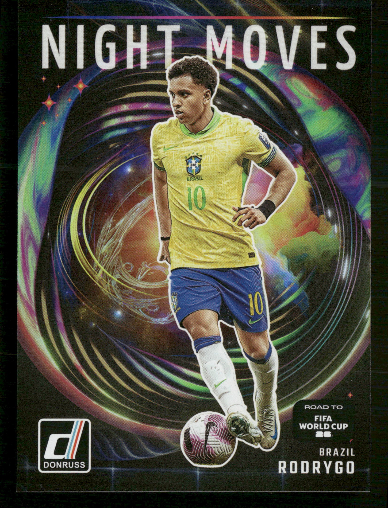 2025/26 Donruss World Cup #3 Rodrygo Night Moves