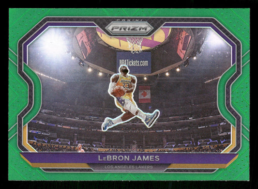 2020-21 Panini Prizm #1 LeBron James Green Prizms